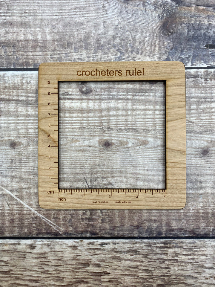 GAUGE SWATCH RULER BY KATRINKLES - ACCESSORIES - Wild Atlantic Yarns