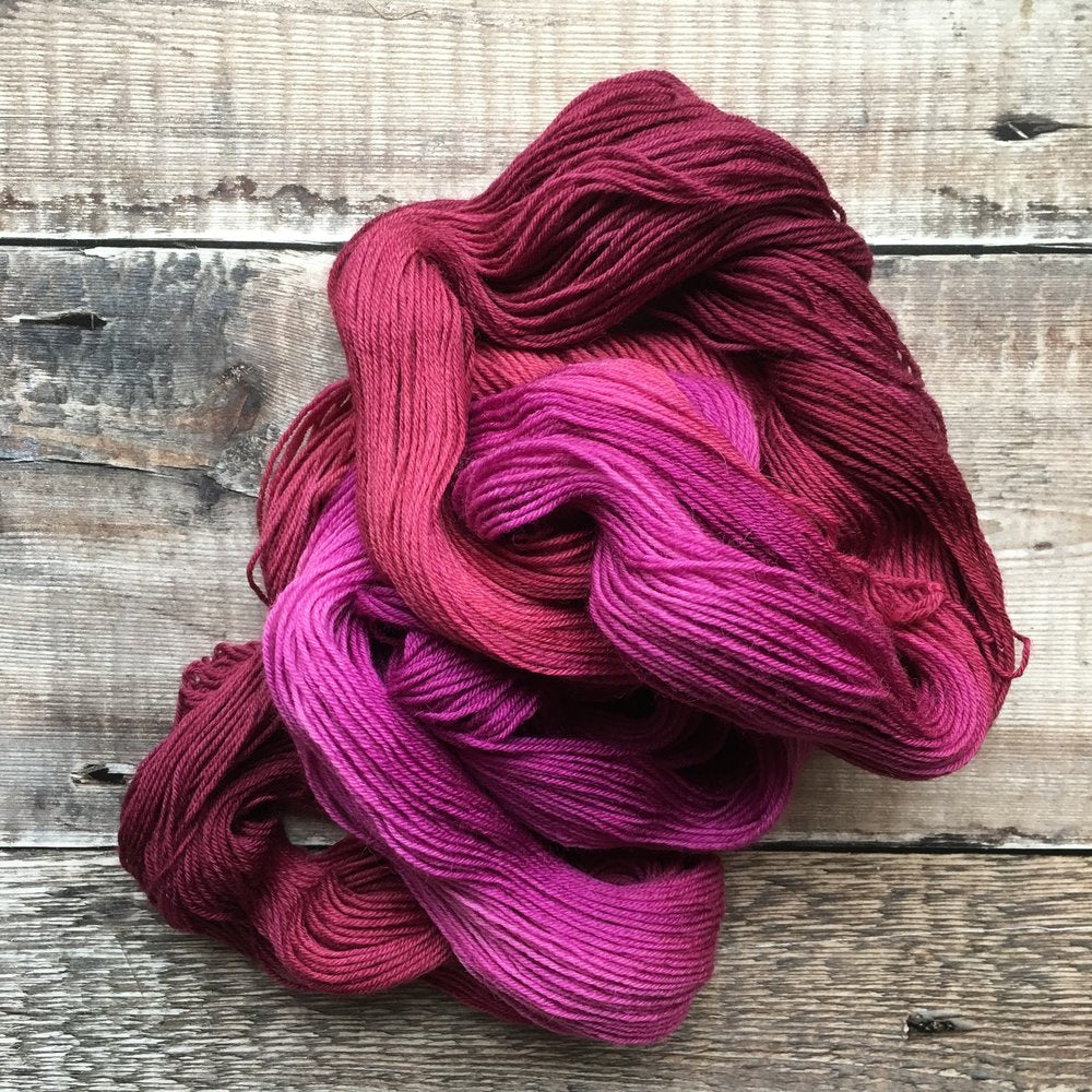 HAND DYED YARN Grainne wool indie dyed yarn | On The Night Of The Full Moon | Available in yarn weights Lace, 4ply/fingering/sock, Sport, DK & Aran | Superwash | International shipping from our online yarn store based in Donegal, Ireland | Suitable for knitting, crochet & weaving | Natural fibers |