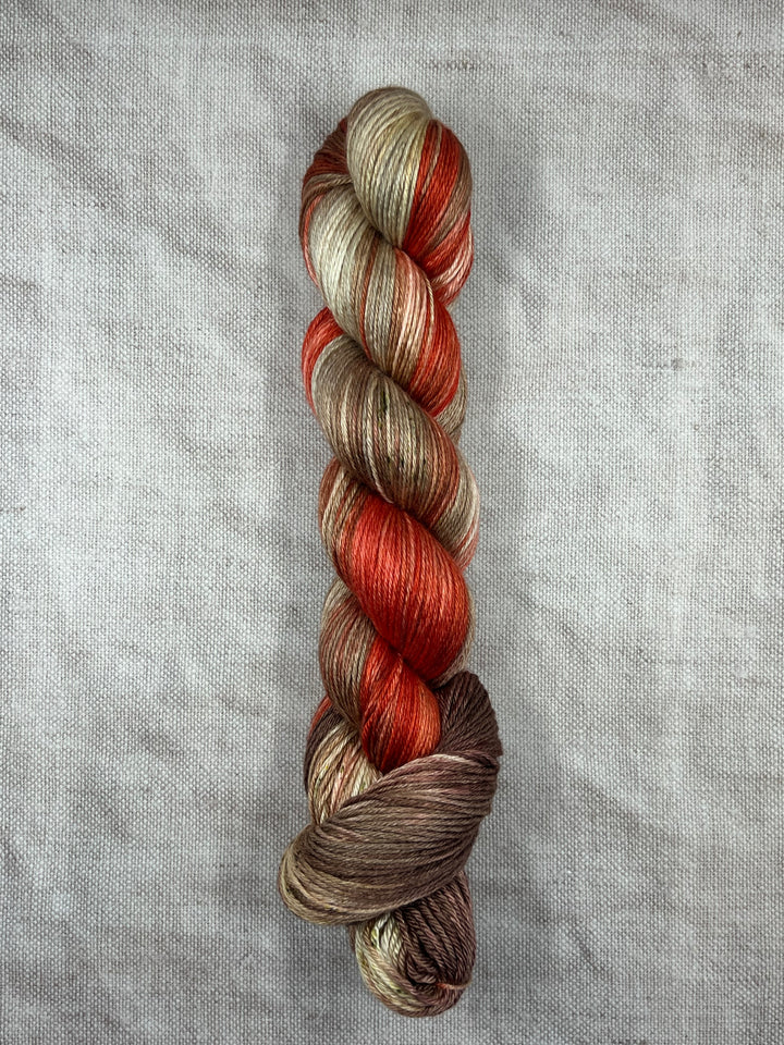 Niamh Hand Dyed Silk Merino Yarn - Mushroom Season