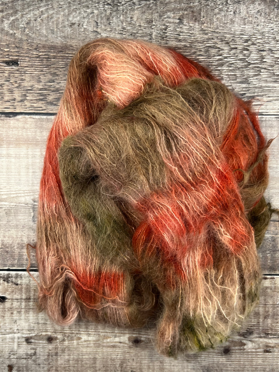 SINANN HAND DYED BRUSHED ALPACA YARN - Mushroom Season