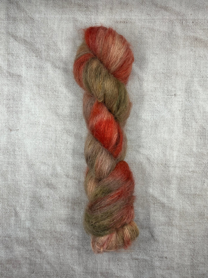 SINANN HAND DYED BRUSHED ALPACA YARN - Mushroom Season