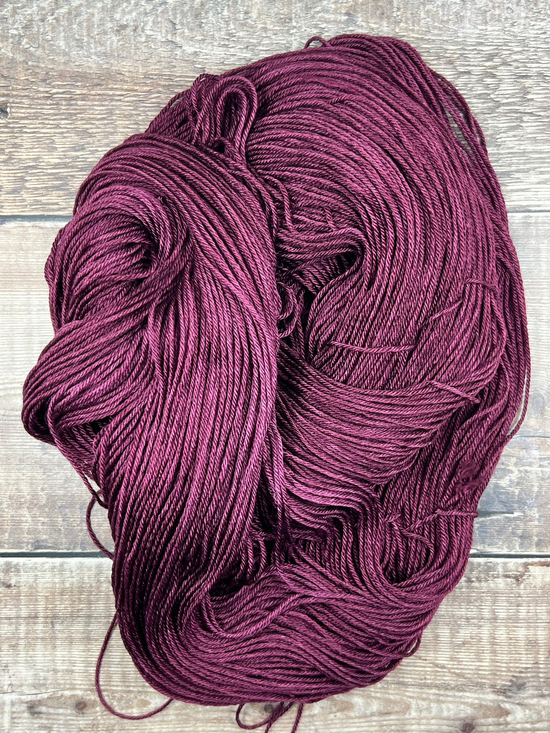Niamh Hand Dyed Silk Merino Yarn - Mulberry