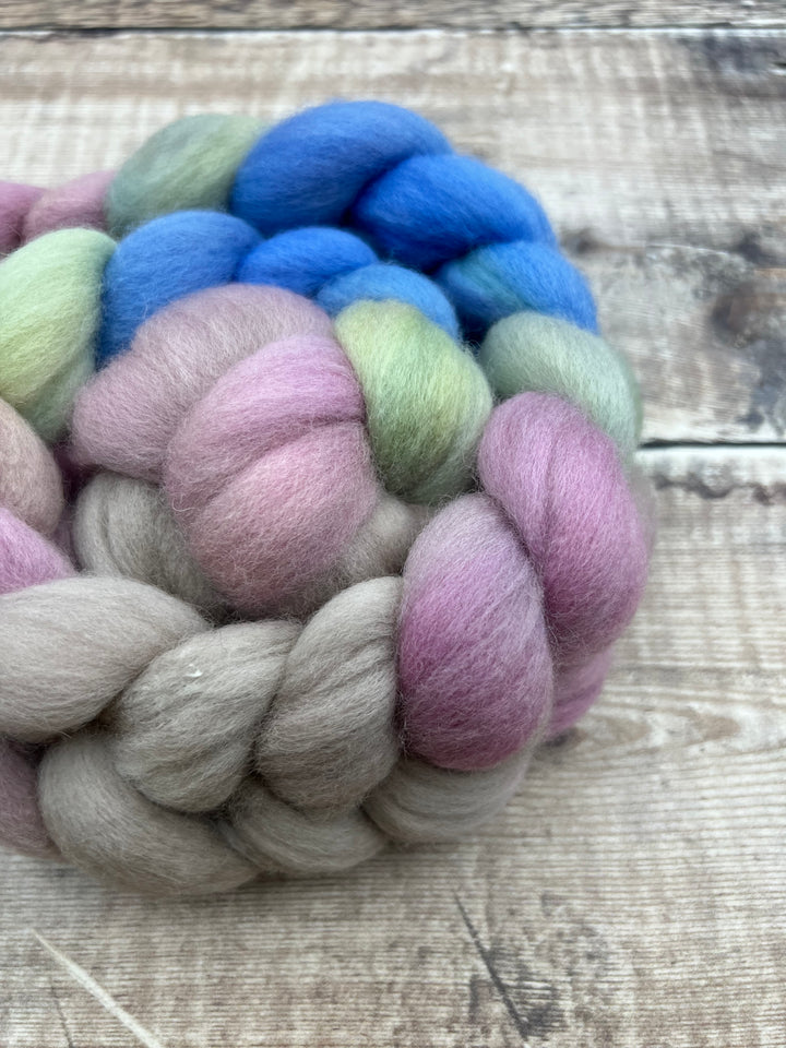 SPACE DYED POLWARTH TOP: Spring Bouquet