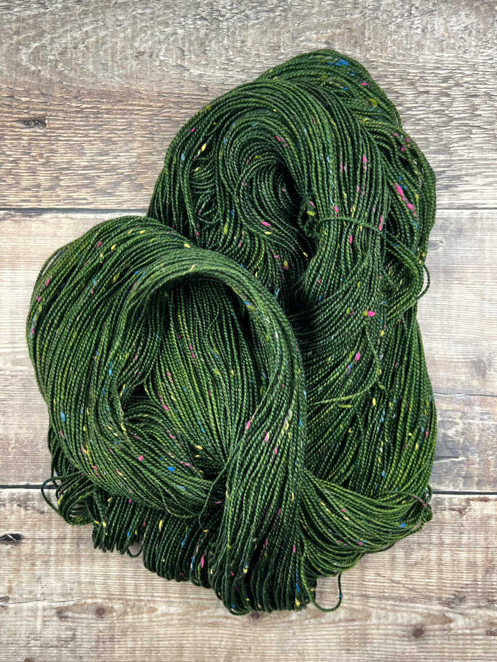 DÚN NA NA NGALL MULTI HAND DYED TWEED YARN - Ivy