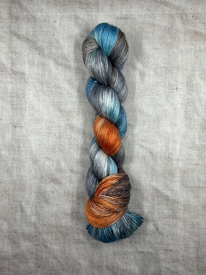 Niamh Hand Dyed Silk Merino Yarn - Hidden Cove