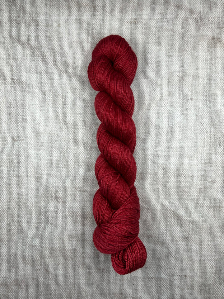Niamh Hand Dyed Silk Merino Yarn - Fired Brick