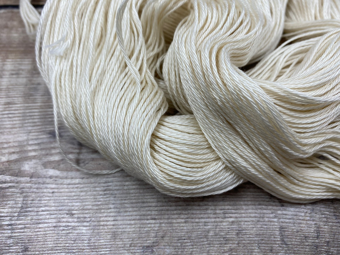 Organic Pima Cotton Undyed Yarn-Worsted Weight - Stick Chick Yarns