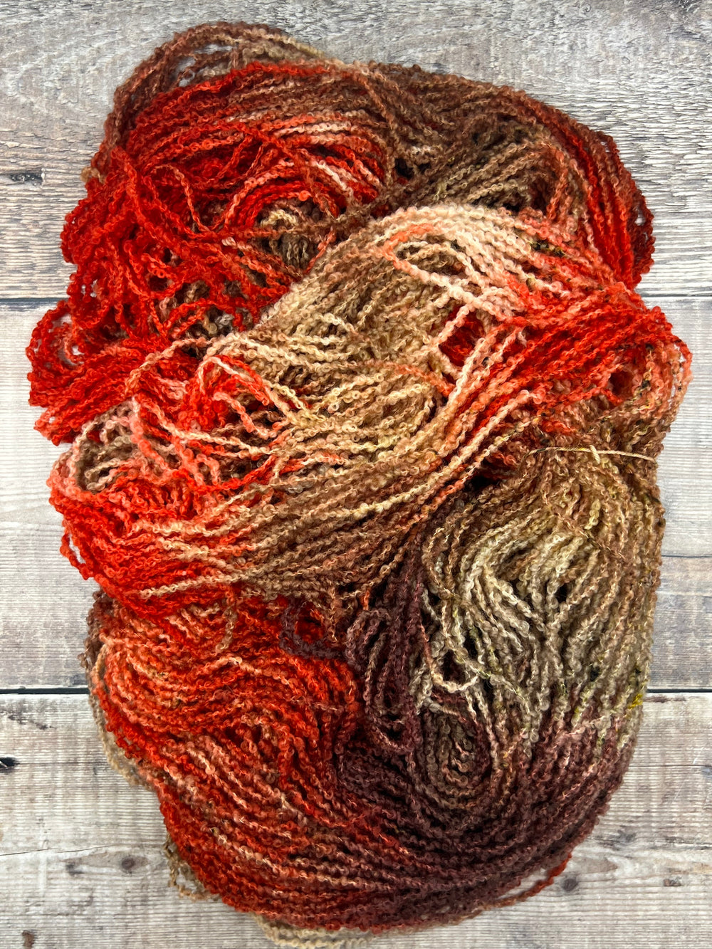 BANBA HAND DYED MERINO BOUCLE YARN - Mushroom Season - YARN - Wild Atlantic Yarns