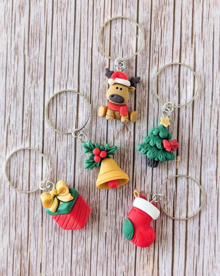 CHRISTMAS STITCH MARKERS - ACCESSORIES - Wild Atlantic Yarns