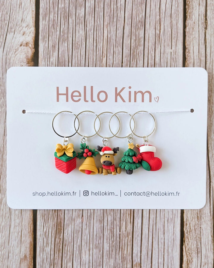 CHRISTMAS STITCH MARKERS - ACCESSORIES - Wild Atlantic Yarns