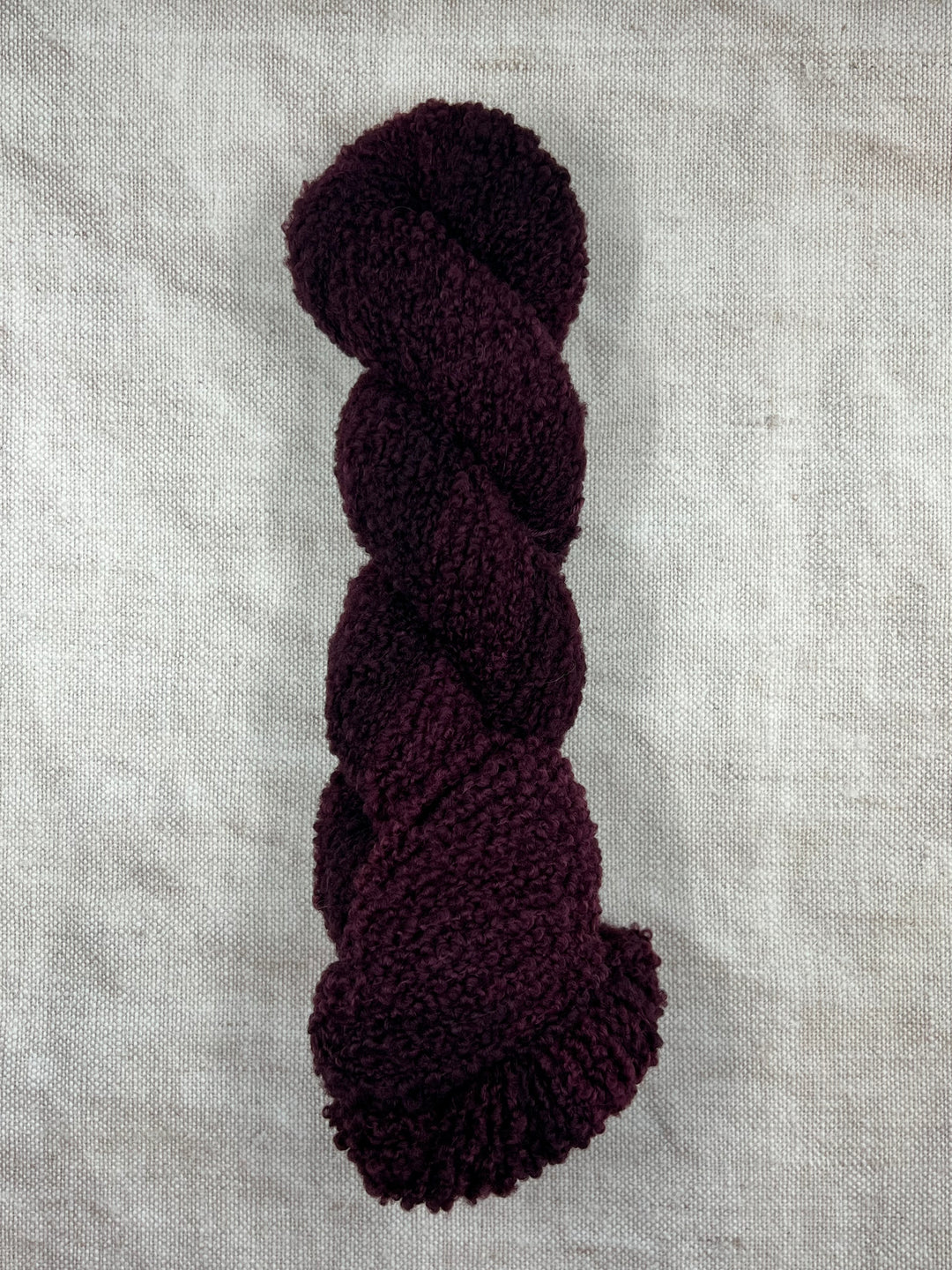 BANBA HAND DYED MERINO BOUCLE YARN - Mulberry