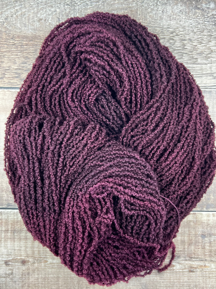 BANBA HAND DYED MERINO BOUCLE YARN - Mulberry