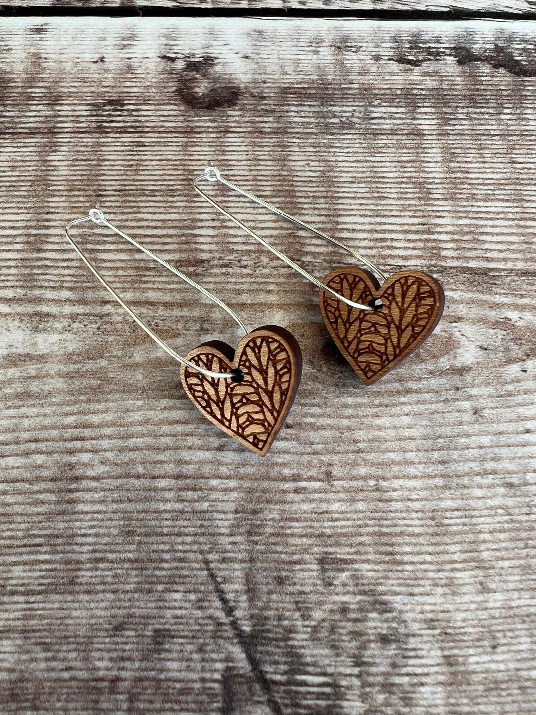 KNIT HEART HOOP EARRINGS BY KATRINKLES - ACCESSORIES - Wild Atlantic Yarns