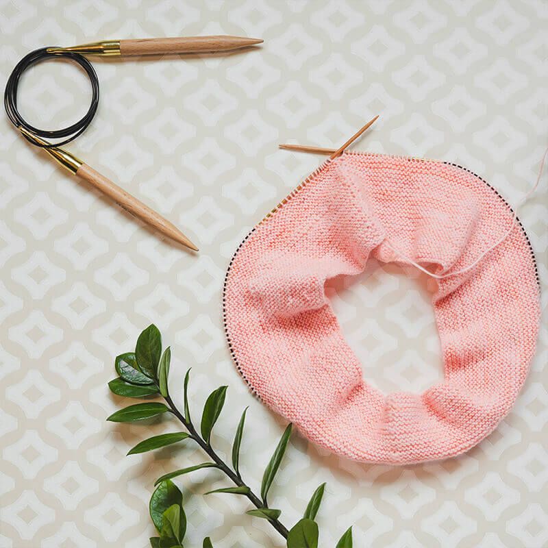 KNITPRO BASIX BEECH FIXED CIRCULAR NEEDLE 40cm - KNITTING NEEDLES - Wild Atlantic Yarns