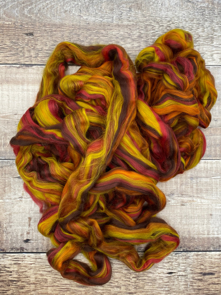 MERINO TOP: The Falling Leaves Of Autumn - FIBRE - Wild Atlantic Yarns