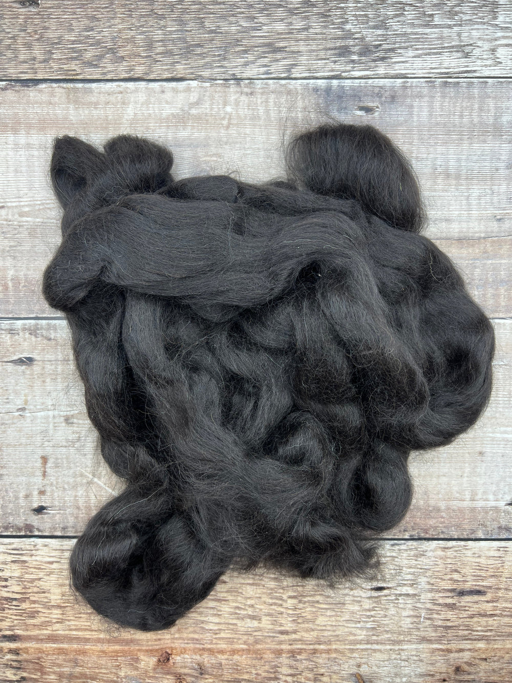 NATURAL BABY ALPACA TOP: BLACK - FIBRE - Wild Atlantic Yarns