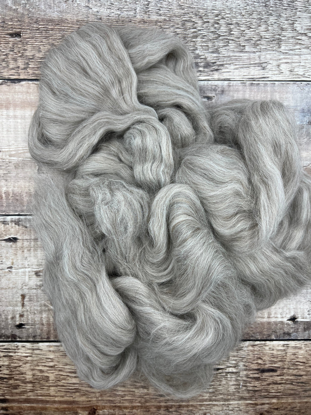NATURAL BABY ALPACA TOP: GREY - FIBRE - Wild Atlantic Yarns