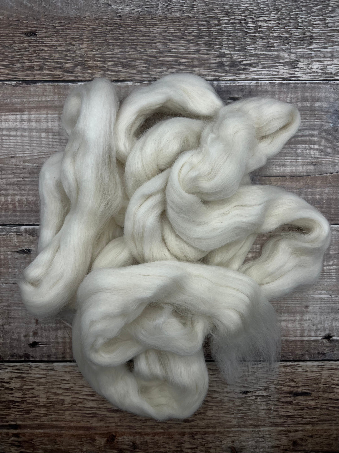 NATURAL BABY ALPACA TOP: WHITE - FIBRE - Wild Atlantic Yarns
