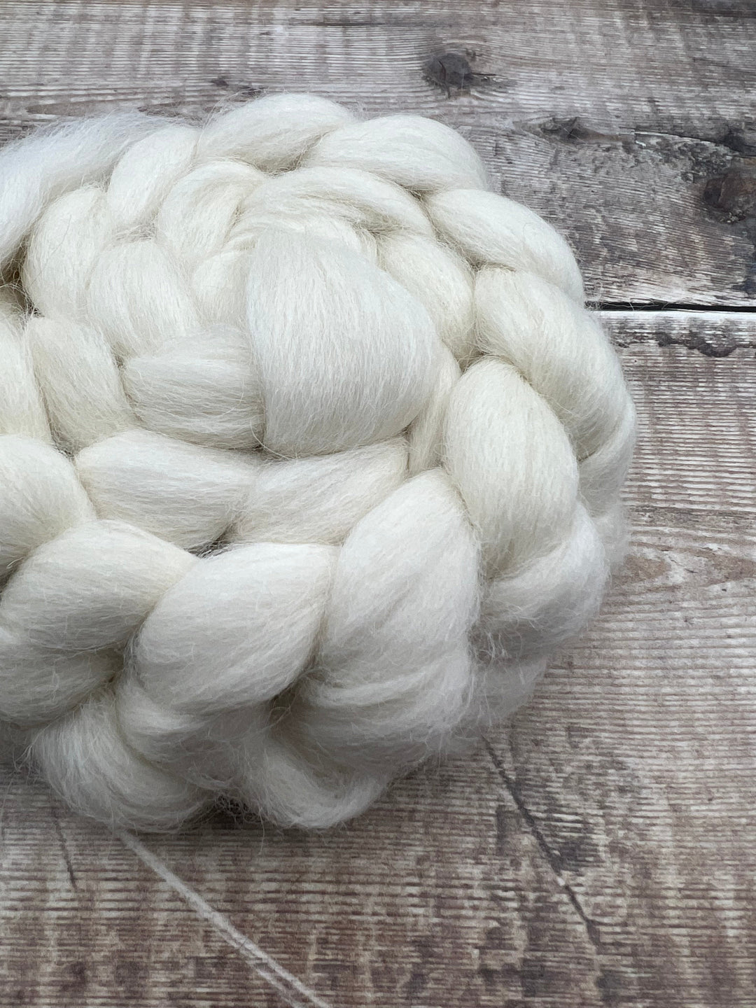 NATURAL BABY ALPACA TOP: WHITE - FIBRE - Wild Atlantic Yarns