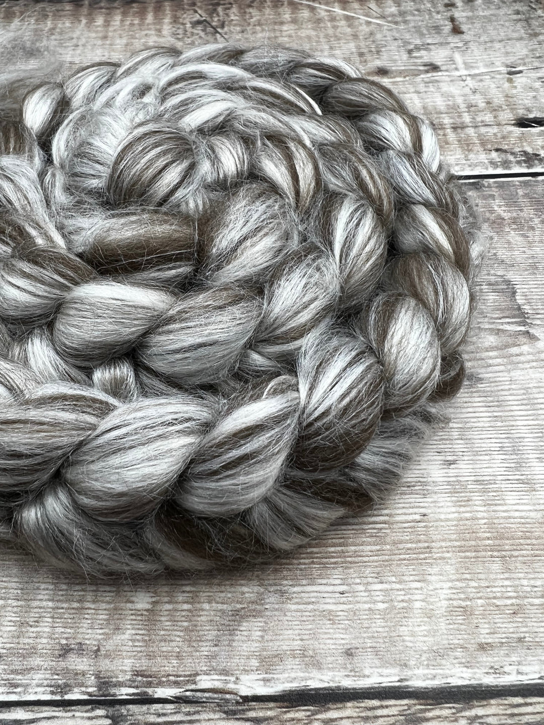 NATURAL BROWN YAK/SILK TOP - FIBRE - Wild Atlantic Yarns