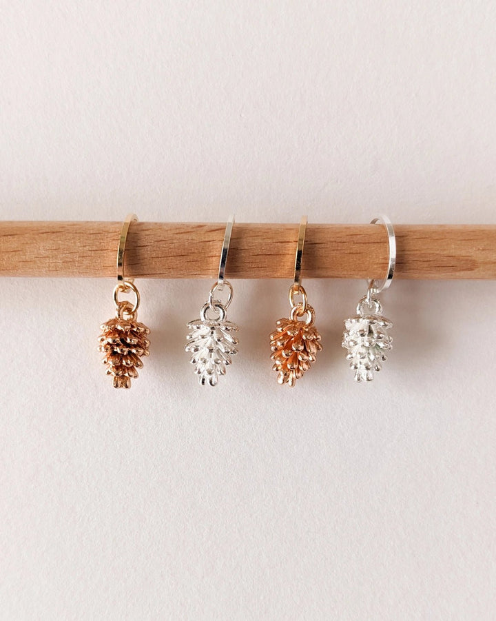 PINE CONES STITCH MARKERS - ACCESSORIES - Wild Atlantic Yarns