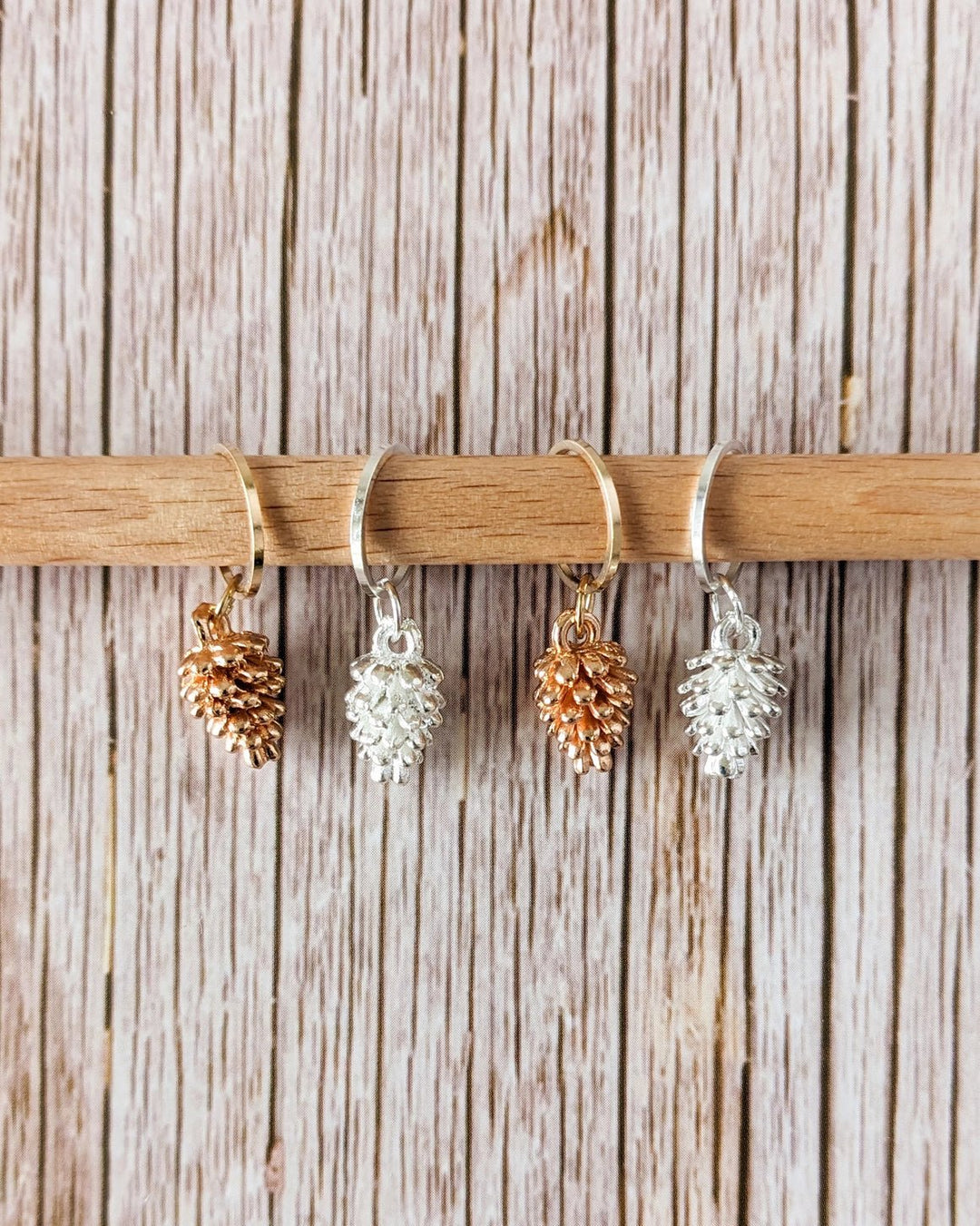 PINE CONES STITCH MARKERS - ACCESSORIES - Wild Atlantic Yarns