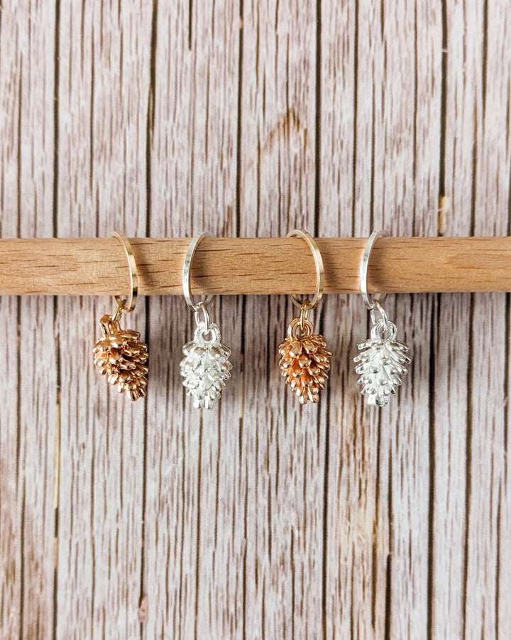 PINE CONES STITCH MARKERS - ACCESSORIES - Wild Atlantic Yarns