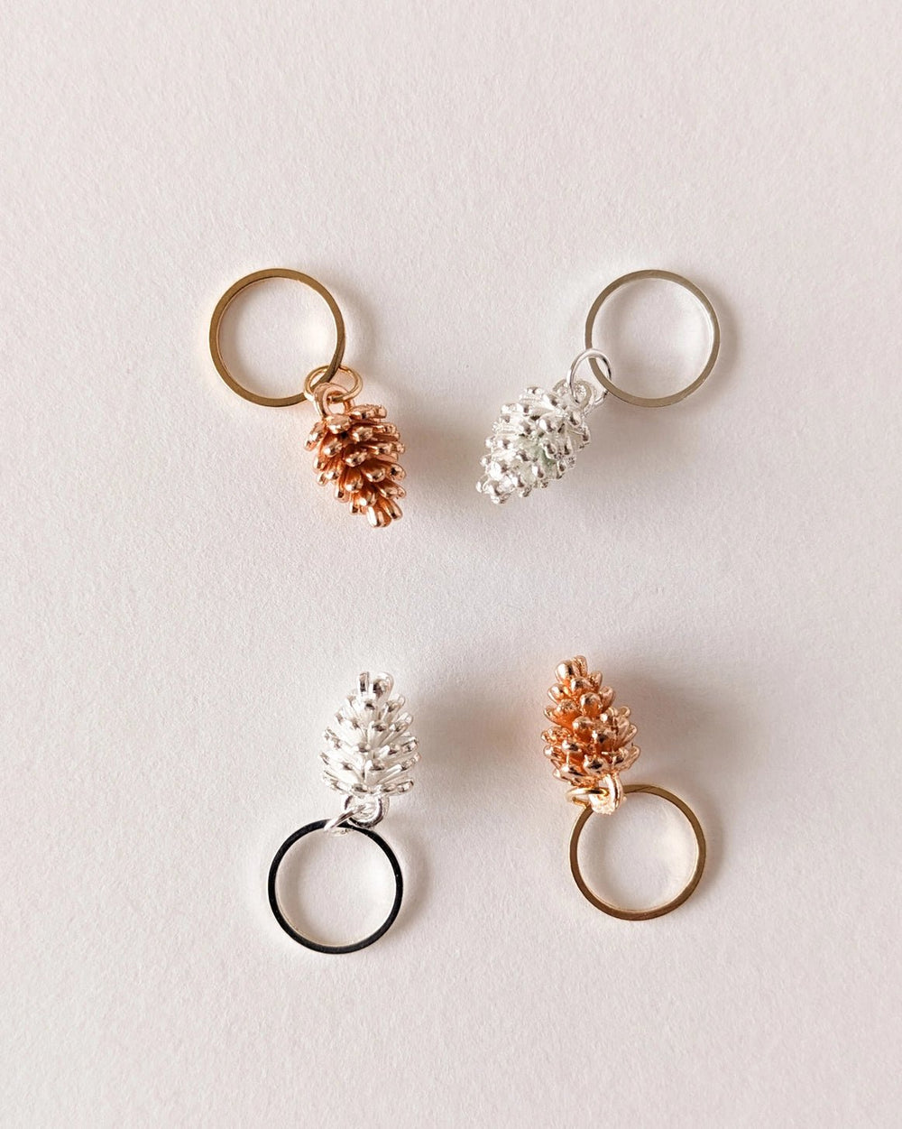 PINE CONES STITCH MARKERS - ACCESSORIES - Wild Atlantic Yarns