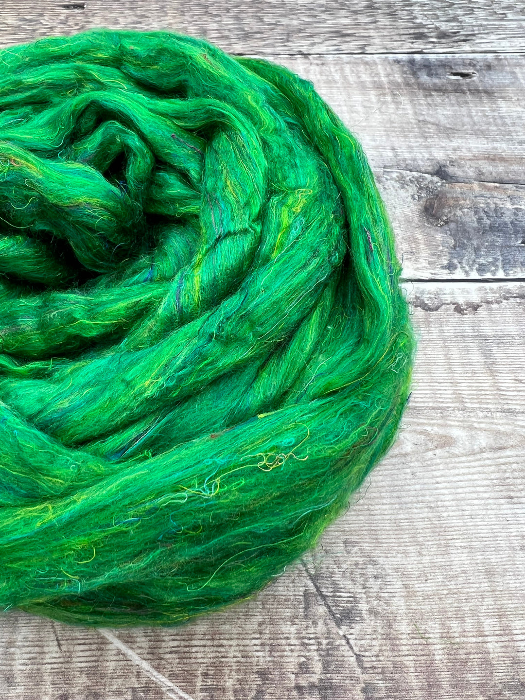 RECYCLED SARI SILK TOP: FOREST - FIBRE - Wild Atlantic Yarns