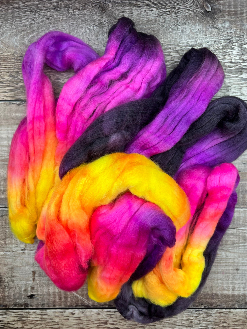 SPACE DYED MERINO/SILK TOP: Sweetshop - FIBRE - Wild Atlantic Yarns