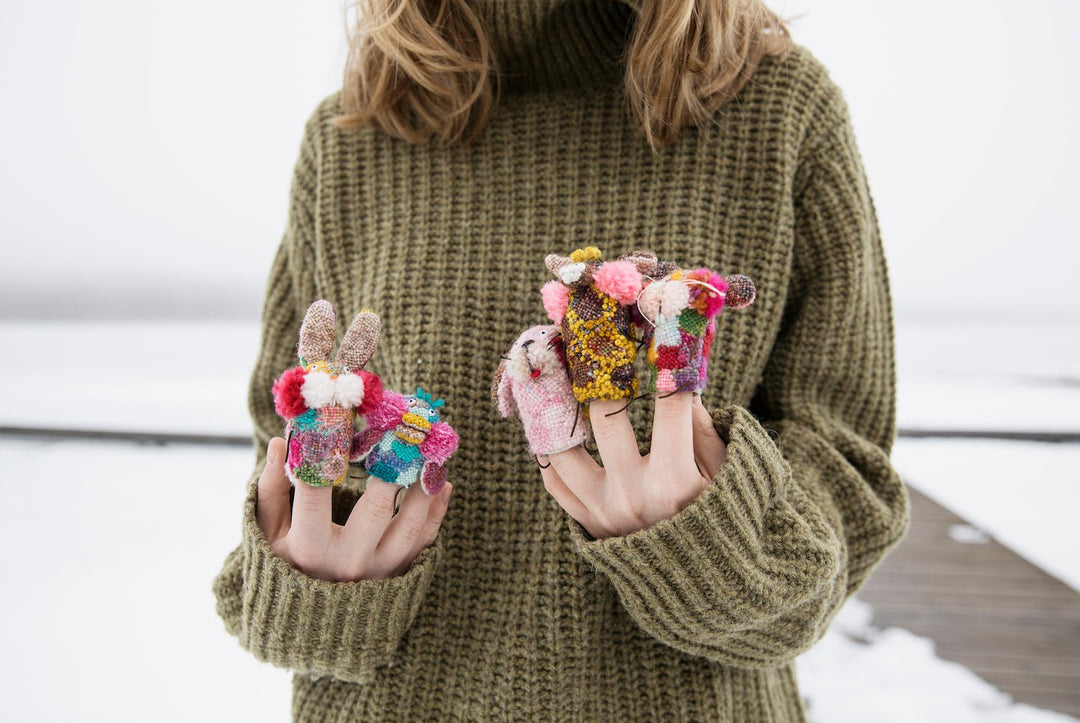 Tiny Friends: A Guide to Mosaic Embroidery by Tomomi Mimura - BOOKS - Wild Atlantic Yarns